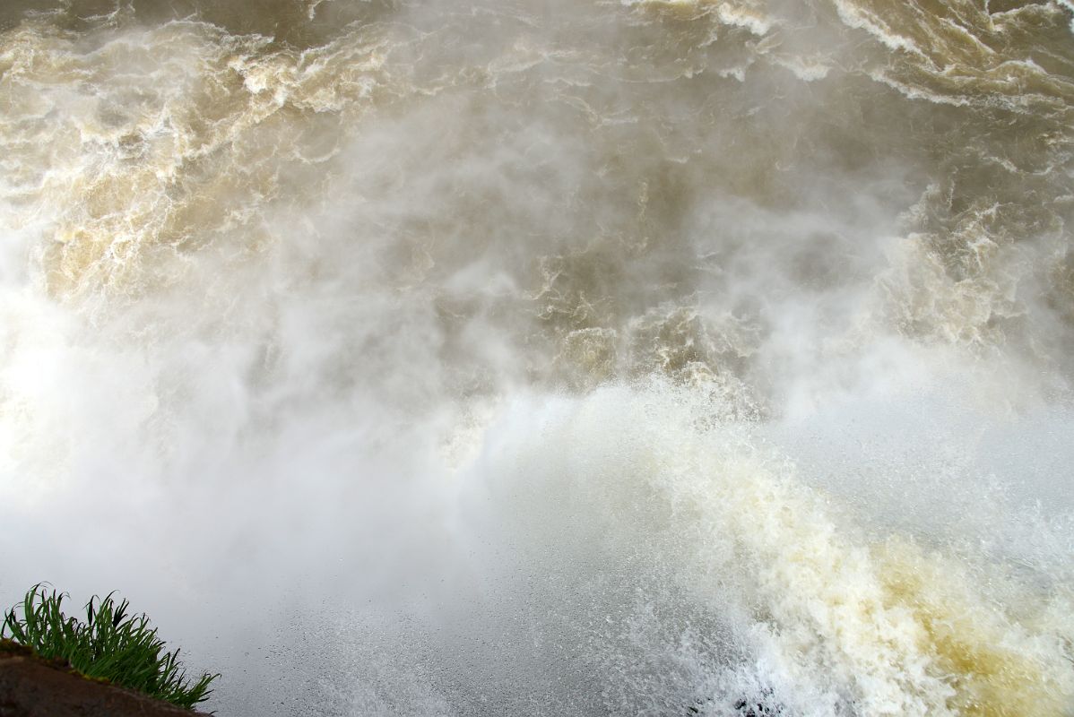 28 Water Crashes To The Rio Iguazu Inferior From Devils Throat Iguazu Falls Brazil Viewing Platform